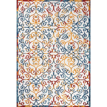 Atrani Scroll Trellis Indoor/outdoor Area Rug